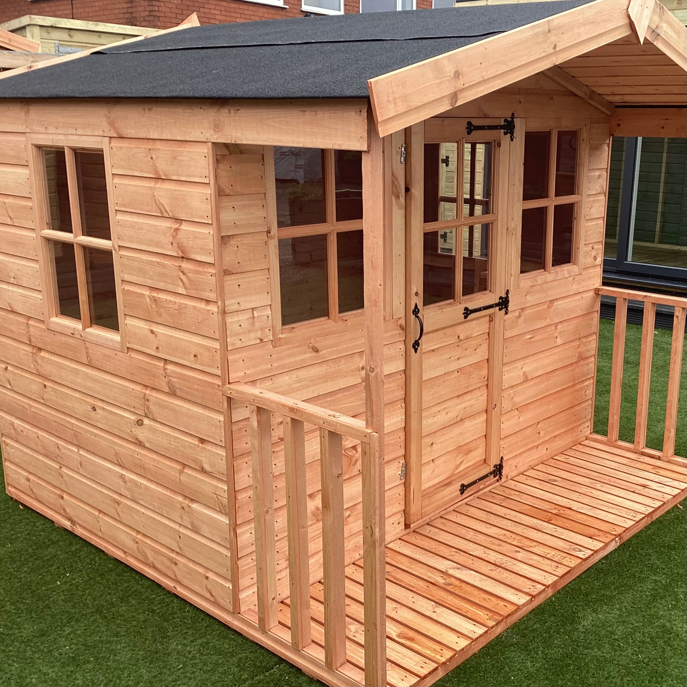 Ex-Demo - 7x5 Wendy house Verandah (7x7) – Atlas Sheds