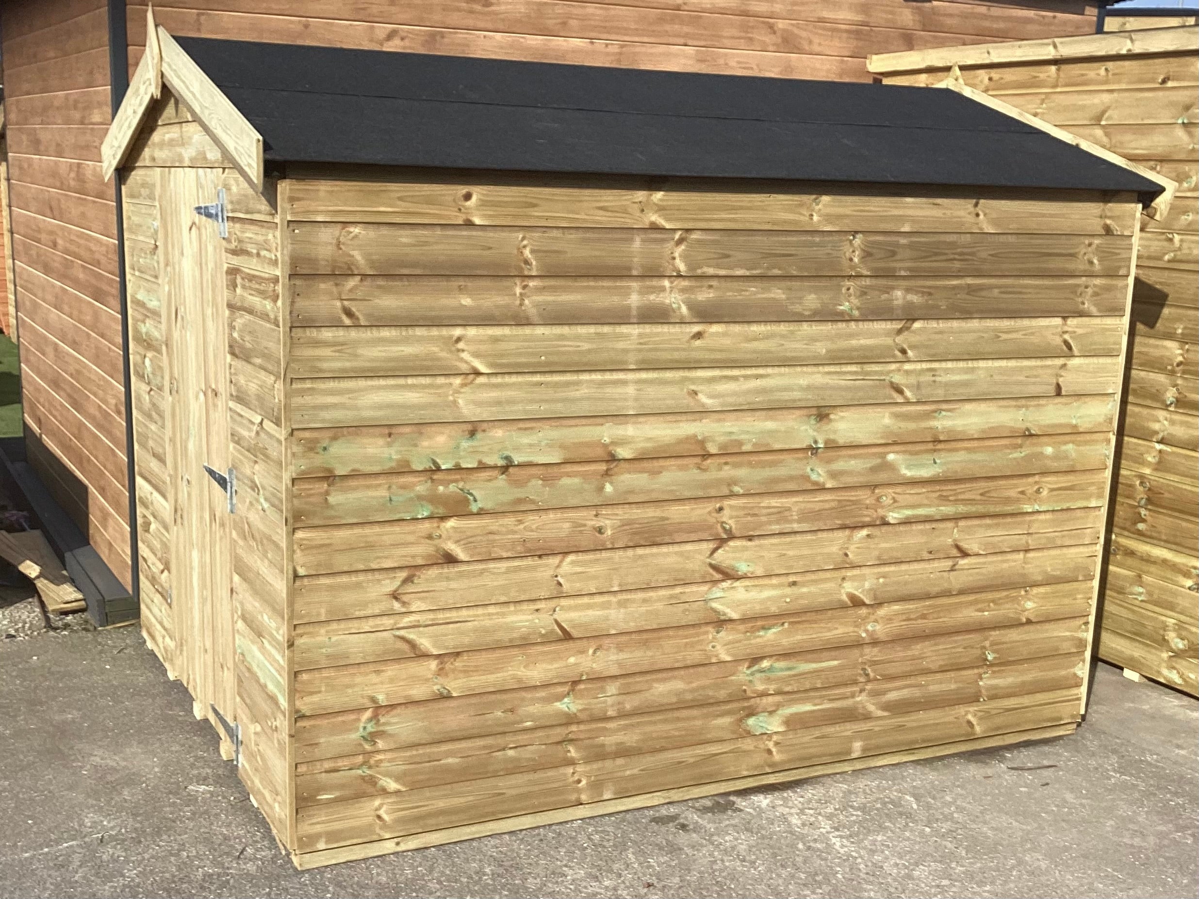 8x6 Tanalised apex shed No windows – Atlas Sheds